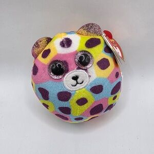 Ty Mini Beanie Squish-a-Boos Giselle Rainbow Leopard
